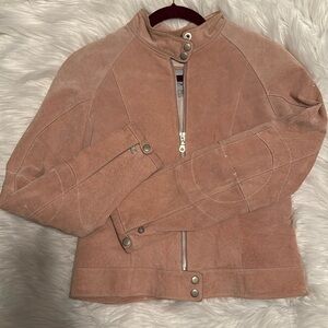 Wilson Leather MAXIMA moto jacket blush women’s size medium
